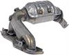 Exhaust Manifold With Integrated Catalyic Converter