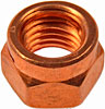 680-366 Copper Plated Hex Nut - M10-1.5; M10-1.50 - image 1