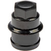 Wheel Nut Covers Black Plastic M27-2.0