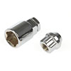Chrome Wheel Locks Type: Bulge Seat Open End - image 1
