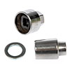 Chrome Wheel Locks Type: Short Shank Mag - image 1
