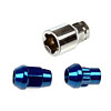 711-342 Blue Chrome Acorn M12-1.50; 1968-2022 - image 1