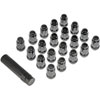 Spline Drive Lock Lug Nut Set - M12-1.50 [Black Chrome]