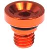 712-X95I Wheel Nut Cap, Orange Aluminum - image 1