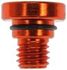 712-X95I5 Wheel Nut Cap, Orange Aluminum - image 2