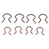 Window Handle Retainer Clip Assortment Copper - image 1