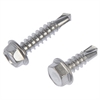 784-135 Self Tapping Screw-Stainless Steel-Hex Washer Head-No. 8 x 1/2 in., 3/4 in.; 8x1/2 - image 1