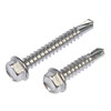 784-175 Self Tapping Screw-Stainless Steel-Hex Washer Head-No. 12 x 1 in., 1-1/2 in.; 12 X1 - image 1