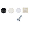 785-134 License Plate Hardware Kit-Black and White - image 1