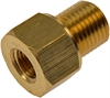 Brass Brake Line Adapter 3/8"-24 x 1/2"-20 - image 1