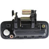Exterior door handle front black smooth with keyhole - image 2