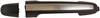 Exterior Door Handle Front Right Without Keyhole Primed Black With Chrome Insert - image 1