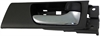 Interior Door Handle Rear Right Chrome Lever Black Housing - image 1