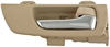 Interior Door Handle Front Right Chrome Lever Beige Ivory Housing - image 1