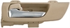 Interior Door Handle Front Left Chrome Lever Beige Ivory Housing - image 1