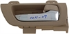 Interior Door Handle Rear Right Chrome Lever Beige Ivory Housing - image 1