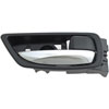 Interior Door Handle Chrome Lever Right Rear Black Housing - image 1