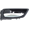 Interior Door Handle Chrome Lever Rear Left Black Housing - image 1