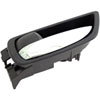 Interior Door Handle Chrome Lever Rear Left Black Housing - image 3