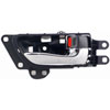 Interior Door Handle Chrome Lever Front Right Black Housing - image 1
