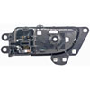 Interior Door Handle Chrome Lever Front Right Black Housing - image 2