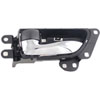 Interior Door Handle Chrome Lever Front Left Black Housing - image 1