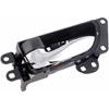 Interior Door Handle Chrome Lever Front Left Black Housing - image 3