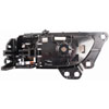 Interior Door Handle Chrome Lever Right Rear Black Housing - image 2