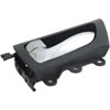 Interior Door Handle Chrome Lever Rear Left Black Housing - image 3