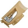 Interior Door Handle Chrome Lever Right Rear Beige Housing - image 3