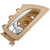Interior Door Handle Chrome Lever Front Left Beige Housing - image 3