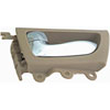 Interior Door Handle Chrome Lever Rear Left Beige Housing - image 1