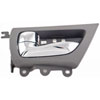 Interior Door Handle Chrome Lever Rear Left Gray Housing - image 1