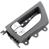 Interior Door Handle Chrome Lever Rear Left Gray Housing - image 3