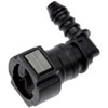 Quick Connector 3/8 In. S TO 6mm Nylon 90 with O ring - image 1