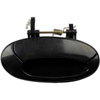 Exterior Door Handle Rear Right Smooth Black - image 2