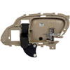 Interior Door Handle Front Left/Right Textured Beige w/Chrome lever - image 3