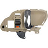 Interior Door Handle Rear Right Textured Beige w/Chrome lever - image 2