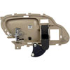 Interior Door Handle Rear Right Textured Beige w/Chrome lever - image 3