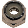 810-039 Hex Lock Nuts with Nylon Ring-Grade 2- Thread Size 10-24 in., Height 15/64 in.; 18-8 Stainless - image 1