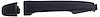Exterior Door Handle Front Right Without Keyhole Textured Black - image 1