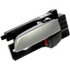 Interior Door Handle Front Left Black/Chrome Hatchback - image 3