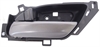 Interior Door Handle Front/Rear Left Dark Gray Lever Black Housing - image 1