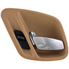 Interior Door Handle - Front or Rear Left Chrome Lever and Brown Camel Housing - image 1