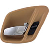 Interior Door Handle - Front Right Rear Right - Chrome Lever+Gray Housing - image 1