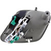Interior Door Handle - Front Left Rear Left - Chrome Lever+Gray Housing - image 2