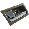 Interior Door Handle - Front Left - Chrome Lever+Brown Housing Parchment - image 3