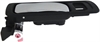 Interior Door Handle Front Left Chrome Lever/Black Housing - image 1