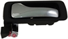 Interior Door Handle Rear Left Chrome Lever/Black Housing - image 1