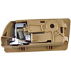 Interior Door Handle - Rear Right - Camel Beige +Chrome - image 3